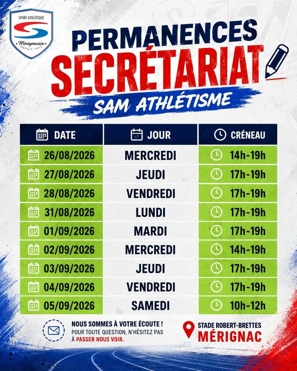 Permanences de rentrée