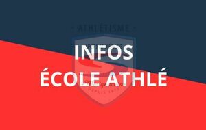 Infos école athlé