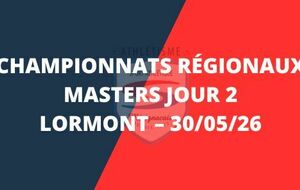 Championnats régionaux masters jour 2 – 30/05/26