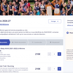 Boutique licence avec HelloAsso