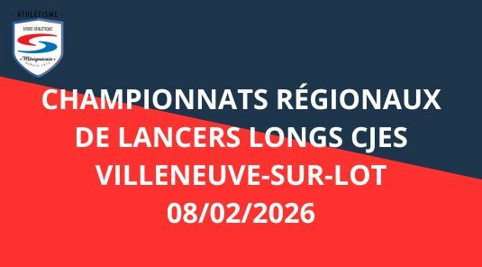Régionaux de lancers longs CJES – 08/02/26